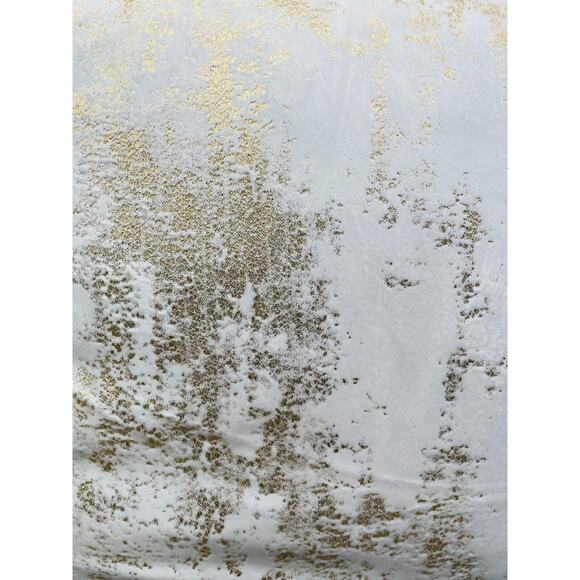 Modern Metallic Gold Copper Print Abstract Art Square Throw Pillow Decorative - Picture 3 of 9